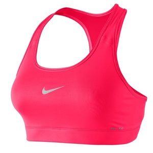 Neon Pink Nike Compression Sports Bra